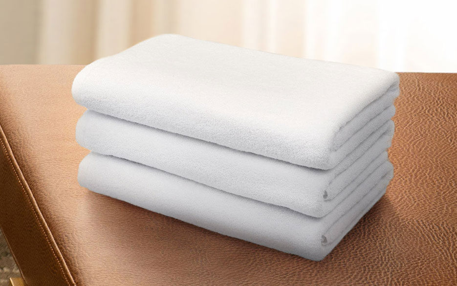 high quality spa towel white cotton